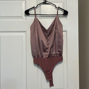 Lulus Dusty Mauve Bodysuit - Like New!